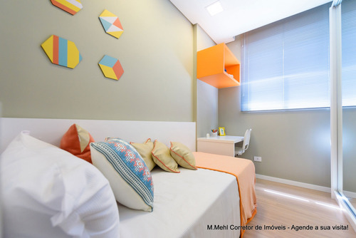 Imagem 28 de 30 de Apartamento Com 3 Dormitórios À Venda Com 118.39m² Por R$ 793.000,00 No Bairro Mercês - Curitiba / Pr - M2me-eaef201