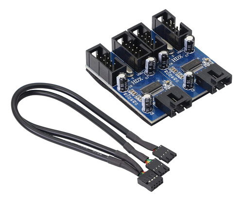 Placa Base Usb 9 Pin Header Hub Macho 1 A 2/4 Hembra Usb 2.0