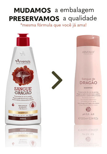 Kit Shampoo+condicionador +máscara Sangue De Dragão Arvensis