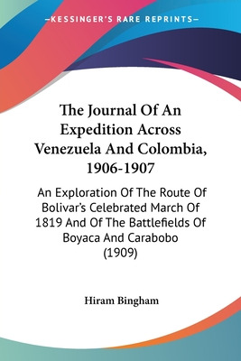 Libro The Journal Of An Expedition Across Venezuela And C...