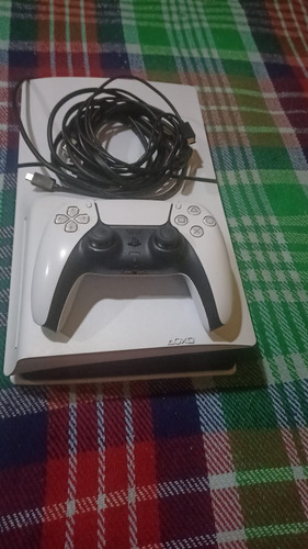 Consola Playstation 5 Slim Dvd 1tb Con Juegos A Meses Sin In Blanco (Usado)