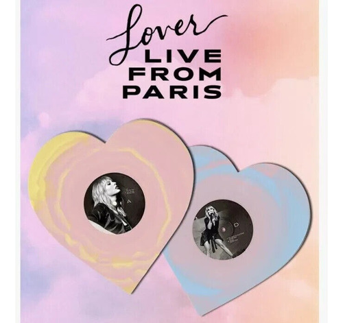 Taylor Swift Lover (live From Paris) Heart Shaped Vinilo 2lp