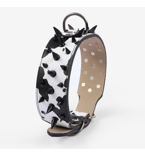 Collar Para Perro Tipo Cuero Con Picos Ajustable Xs,s ,m, L