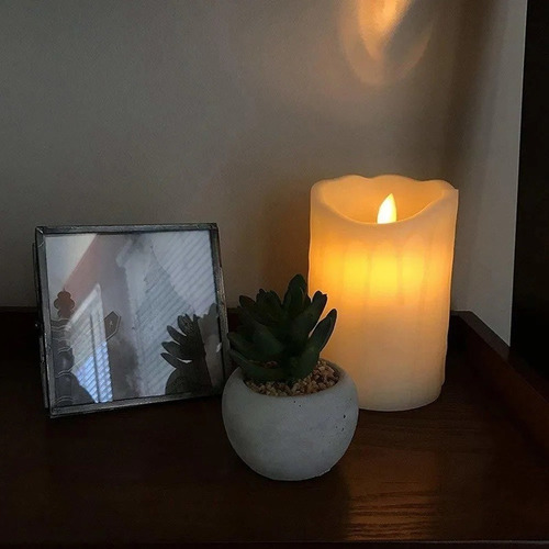 Vela Led Recargable Intermitente, Mando A Distancia