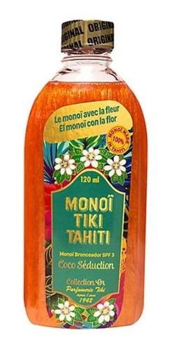 Monoi Tiki Tahiti Bronceador Oro Coco Seduction 120ml Brillo