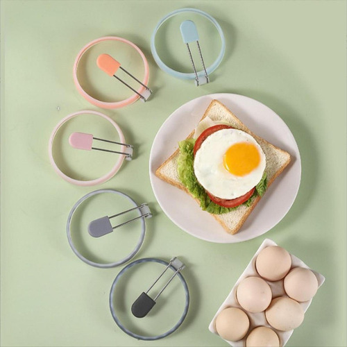5x Huevos Hojos Anillos Antiadherentes Para Huevos ,