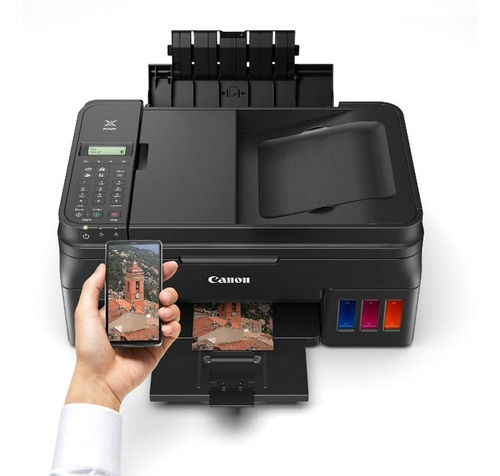 Impresora Multifuncional Canon Pixma G4110 Inalámbrica Color Negro