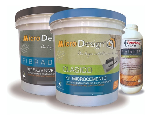 Microcemento Kit Mesadas C/ Base Y Laca 5m2 Microdesign