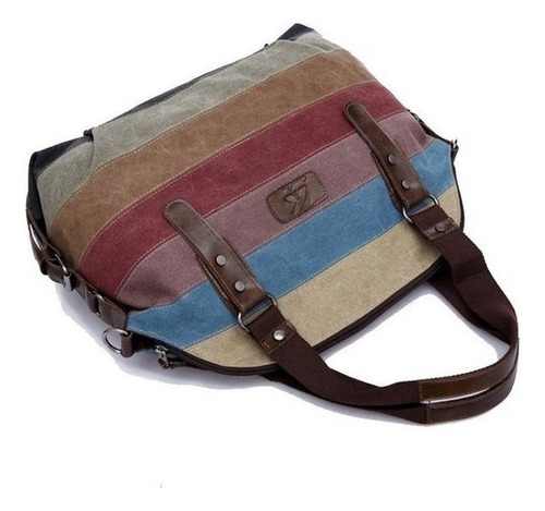 Bolso De Hombro De Mujer De Gran Capacidad,color De Costura