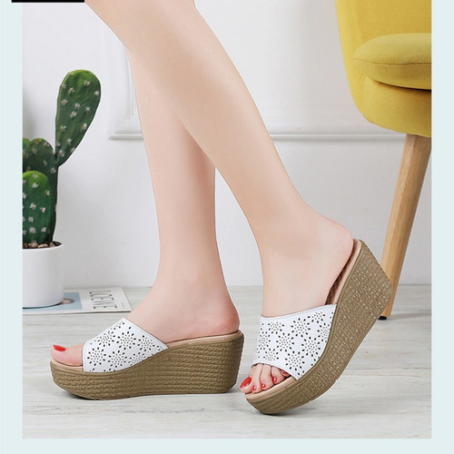 Nuevas Sandalias Sin Cordones Planas De Cuero Para Mujer De
