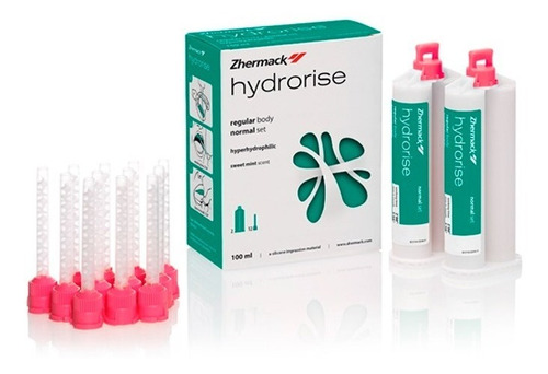 Silicona Dental Hydrorise Regular Zhermack X2 Cartuchos 50ml