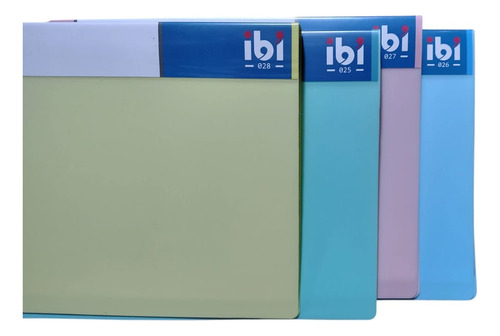 Carpeta 20 Folios A4 Ibi Celeste Pastel