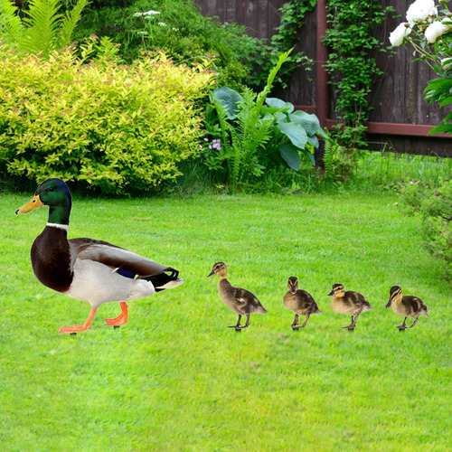 5 Peças Estátuas De Pato Estacas De Jardim Estatuetas