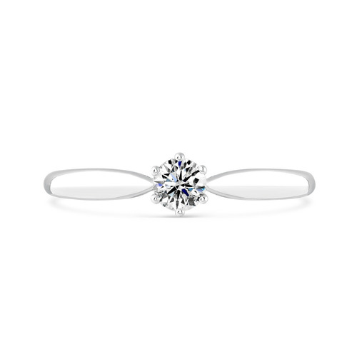 Anillo Compromiso Diamante Certificado Gia 0.27 Ct G Si2 Gd