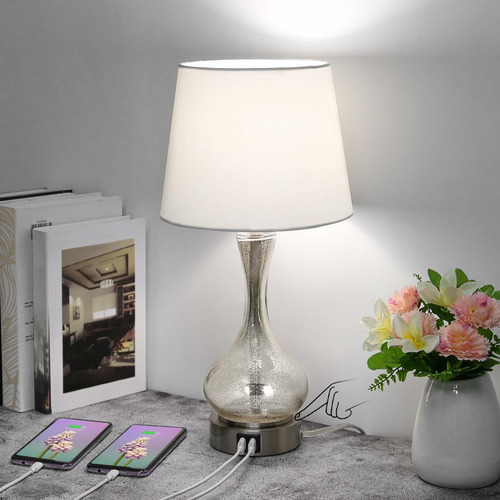3 Way Dimmable Touch Control Table Lamp Silver Mercury Mercado Libre 3 Way Dimmable Touch Control Table Lamp, Table Lamp Silver