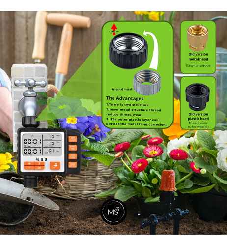 Kit De Riego Por Goteo Ms3 Con Temporizador Y Nebulizadores