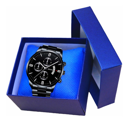 Nuevo Reloj Original Con Fecha Reloj Correa De Metal Hombre