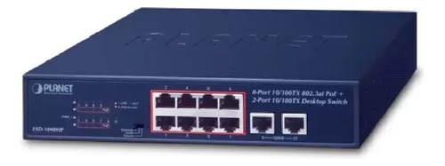Ethernet De 8 Puertos Fsd-1008hp 10/100tx Desktop Switch 12
