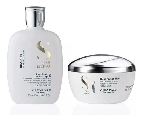 Kit Semi Di Lino Diamond Shampoo 250ml E Máscara 200ml