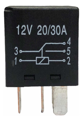 Micro Power Relay 5-pin 12v 20a / 30a Relevador 5 Terminales