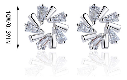 Joyería De Moda, Cristal De Hielo, Forma De Flor, Trapecio,