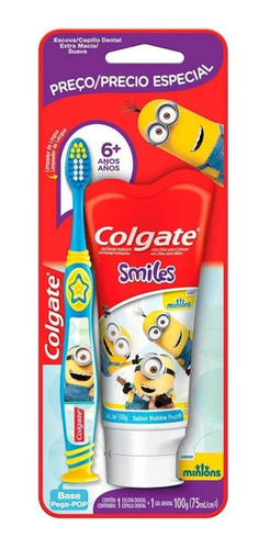 Pack Colgate® Minions Cepillo + Crema Dental 100g