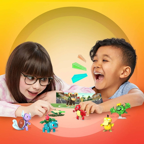 Mega Construx Pokémon Fondo De Estadio + 6 Figuras