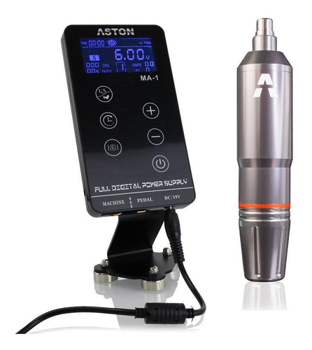 Kit Aston Pen Folon Chumbo Com Fonte Digital Ma1 Tatuagem