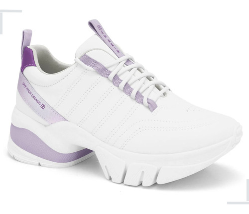 Tenis Casual Feminino Ramaria Chunky Dad Plataforma Salto