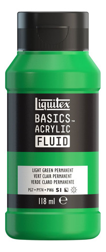 Tinta Acrílica Liquitex Basics Fluid 118ml Light Green Perm