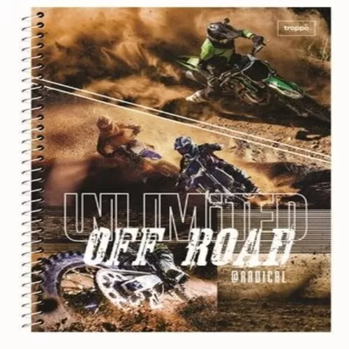 Caderno Espiral Corrida de Motocross da Camada de Camada de Dirt