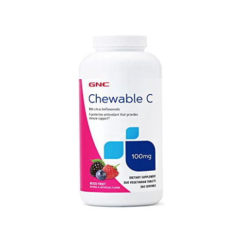 Gnc Chewable C 100 Mg - Fruta Mezclada Mh3tr