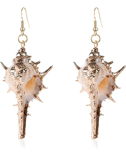 Joyas Tropicales Playa Mar Aretes Colgantes Conchas Naturale