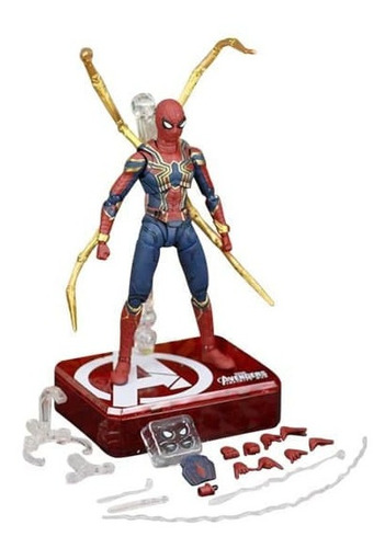 Iron Spider-man Set Juguete Figura Acción Articulable