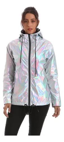 Abrigo Deportivo Impermeable De Color Fluorescente A Prueba