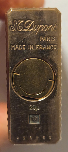 Encendedor Dupont Enchapado Oro. Func Perfecto Piedra Ygas (Usado)