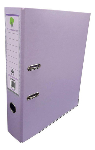 Carpeta De Carton Techmakro Forrada De Pvc Lavanda