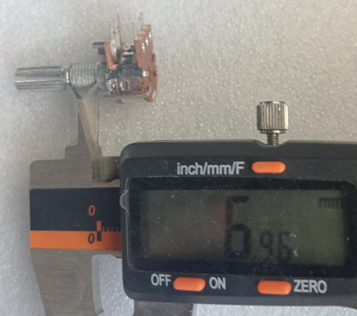 3 Potenciometro Mini 6 Patas B50k Sin Switch+3 Perilla