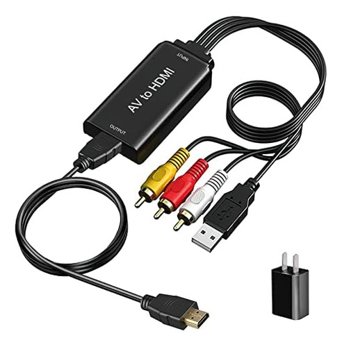 Adaptador Hdmi Amanka Rca A Hdmi, 1080p Rca Composite Cvbs A