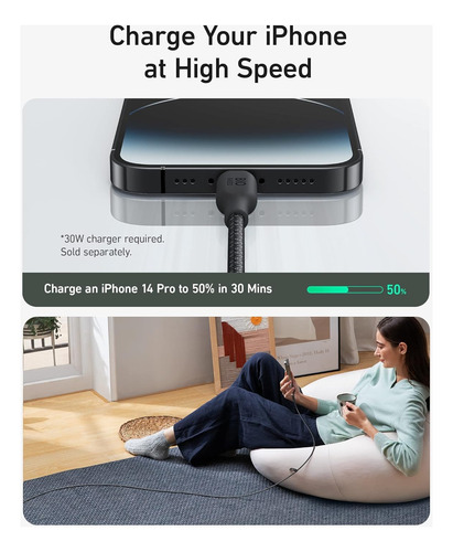 Charging Cable Anker Usb-c To Lightning 180cm For iPhone