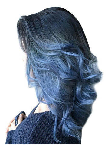 Para Tupee Heat Para Mujer, Pelo Largo Y Ondulado, Negro A