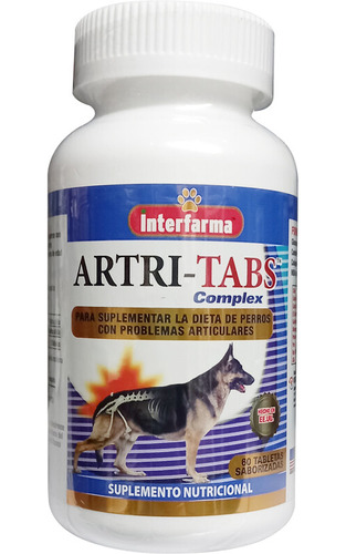 Artri-tabs Suplemento Articulaciones Para Perros 60 Tab