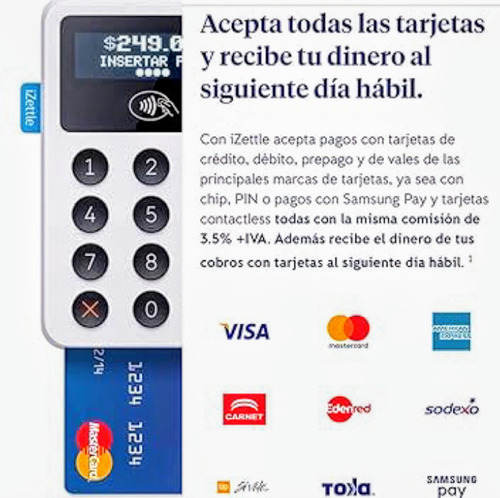 Zettle - Elegante Terminal ( Baja Comisión ) Negro Y Blanco