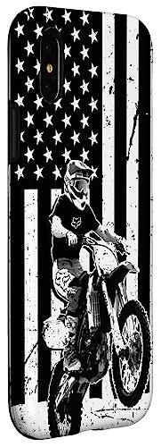 Funda Para iPhone X/xs Motocross American Flag