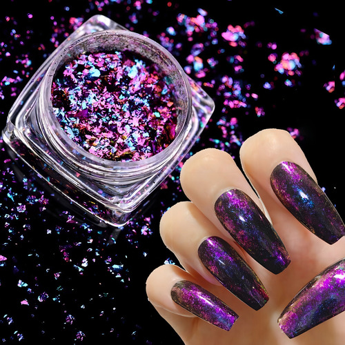 Glitter Encapsulado Flocado Para Unhas 24 Lindas Cores 24un