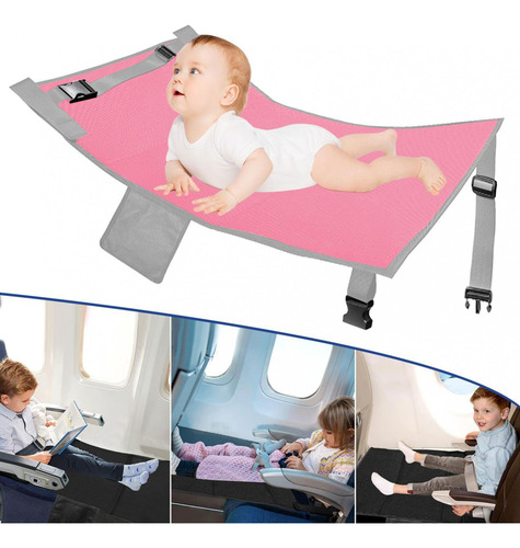 Mz Reposapiés De Avión For Niños, Rosa 89cmx54cm