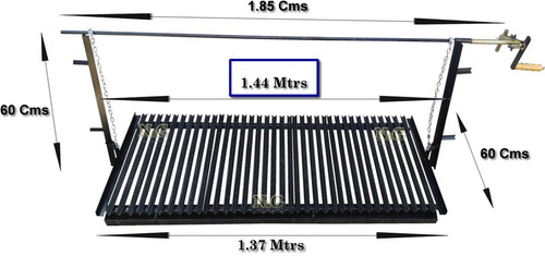 Herraje 3.2 Mm Parrilla Angulo Enlozado 1.44 X 0.60