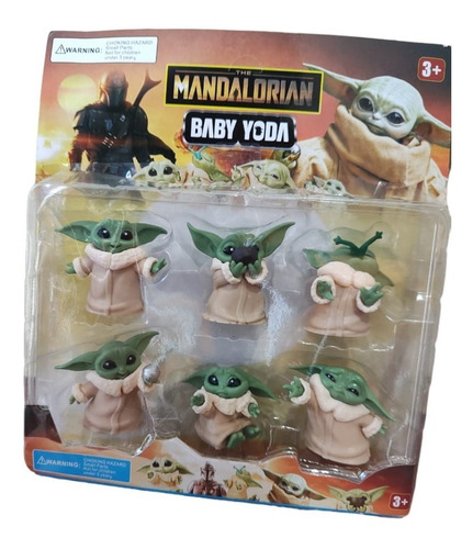Baby Yoda Blister X6 Unidades Figuras Bebe Yoda 