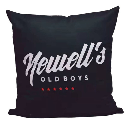 Almohadon Funda Rosario Central O Newells Old Boys X1 Unicos Color Negro Y Rojo Newell's Old Boys
