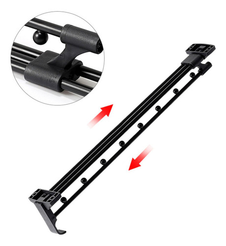Riel Para Colgar Ropa Ajustable Para Organización De 45cm